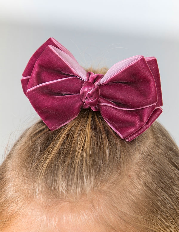 Abel & Lula Girls Red Bow Hair Clip