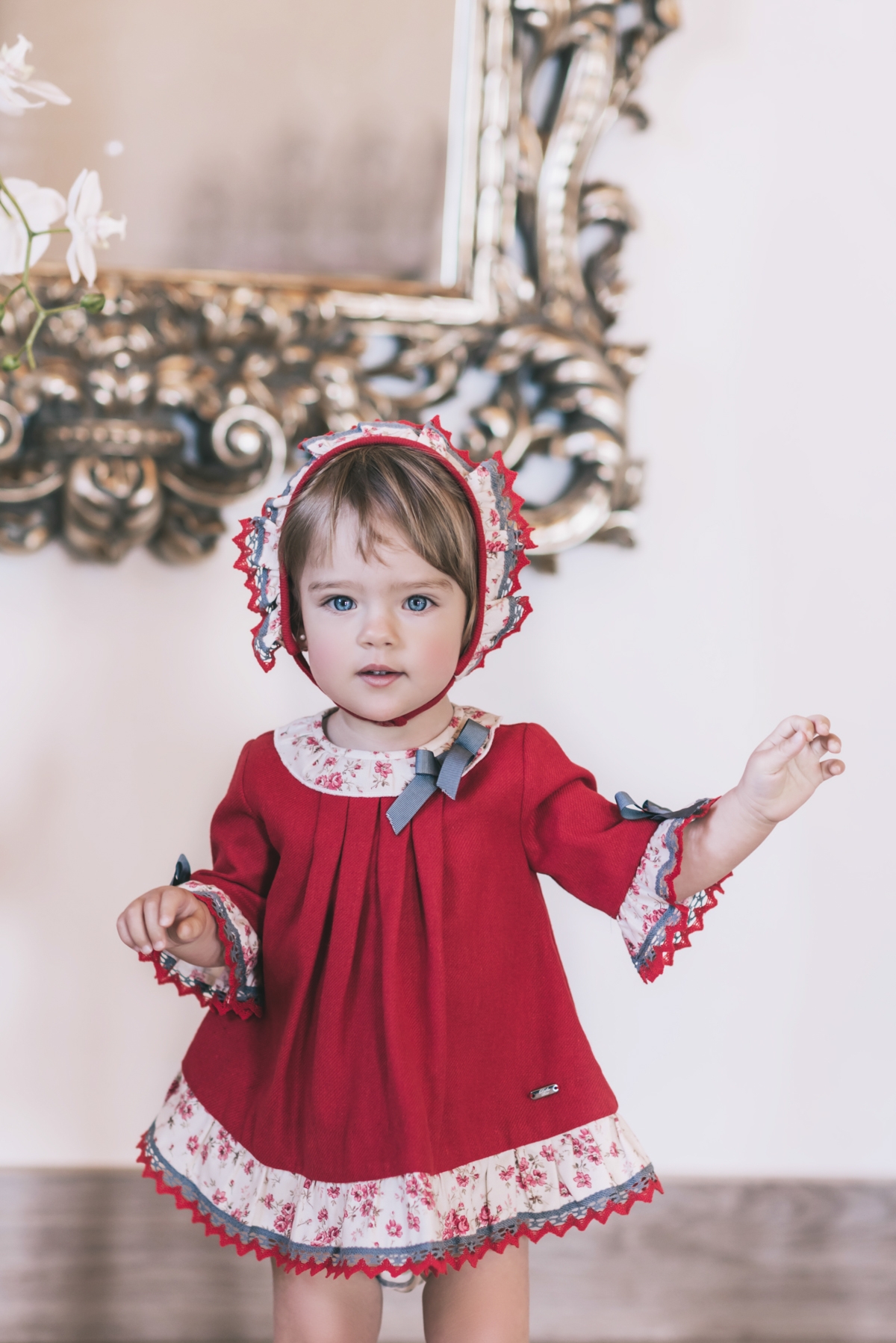 Capota Vestidos Bebe Rojo Capota Vestidos Bebe Dolce Petit DOLCE