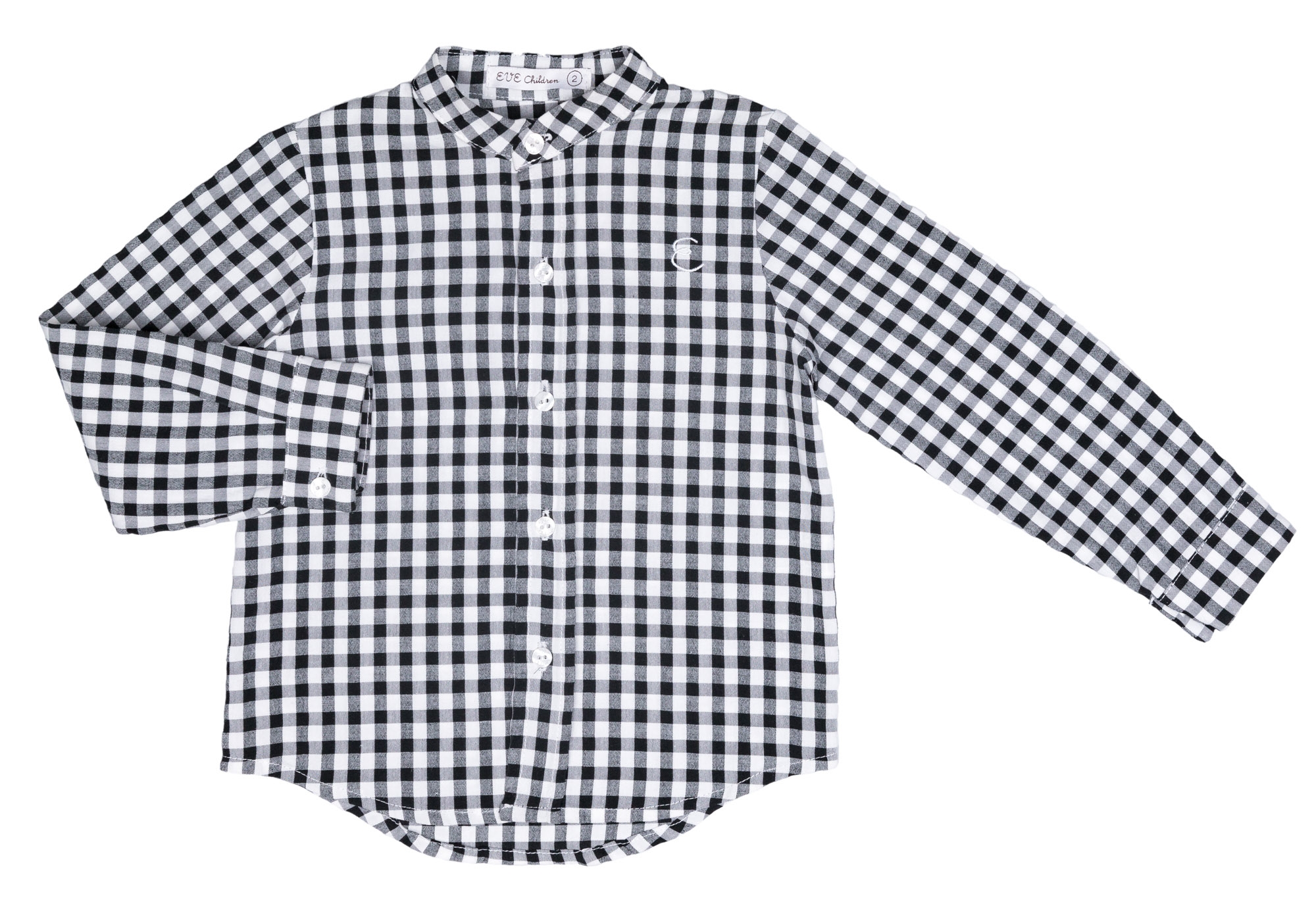 Camisa vichy negro online niño