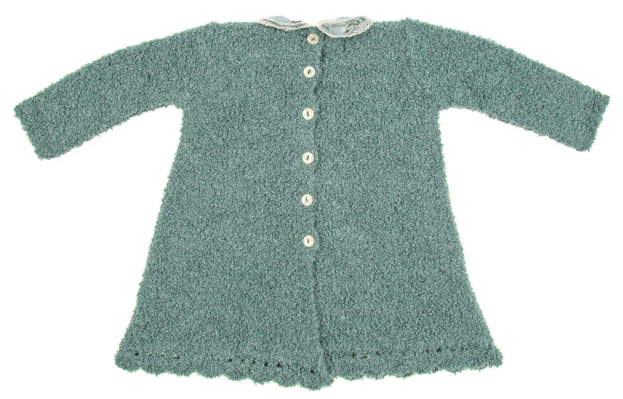green and white beach dress self-portrait - Lime Boucle Midi Dress main image 0
