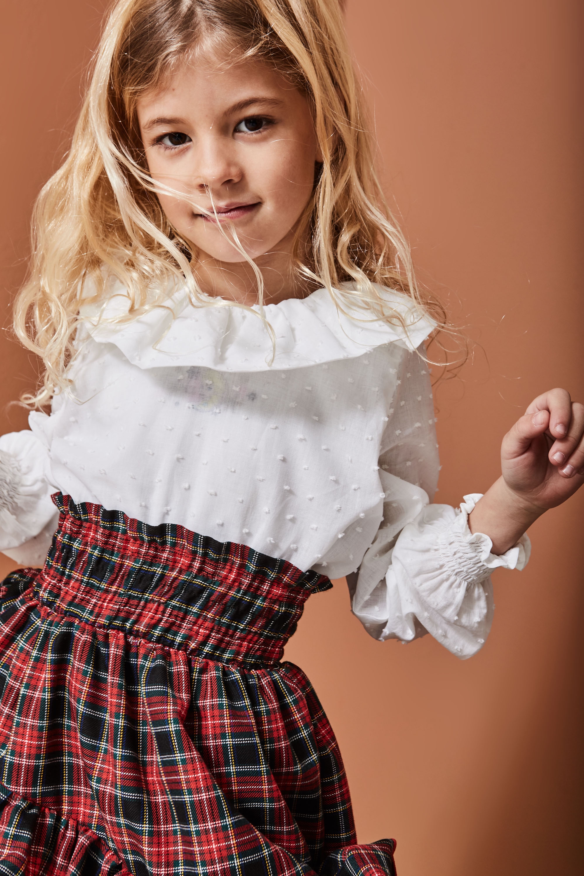 Childrens red 2024 tartan skirt