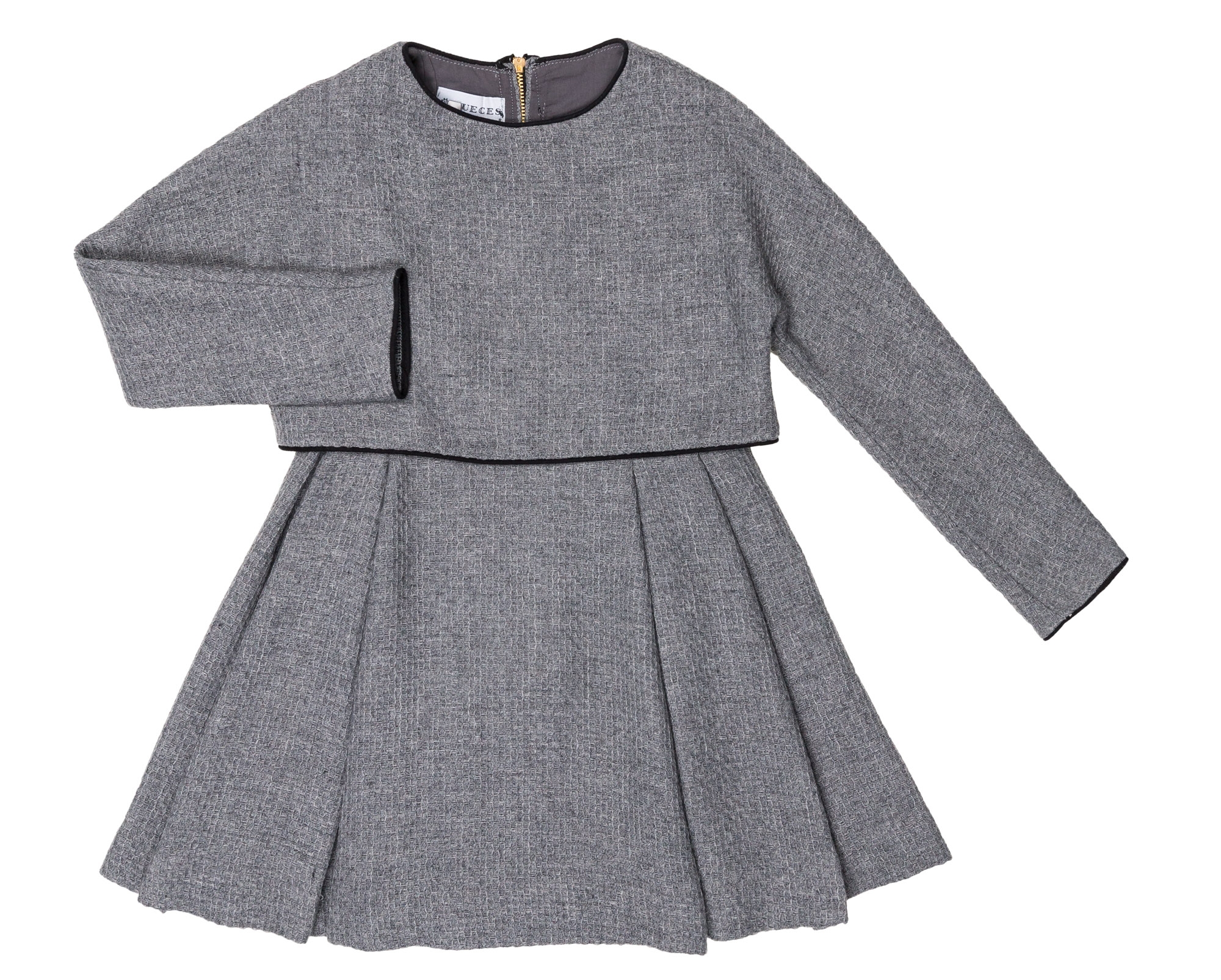 slim fit dress slacks Cozy Holiday Grey Ruffle Knit Sweater Dress  Mia Belle Girls