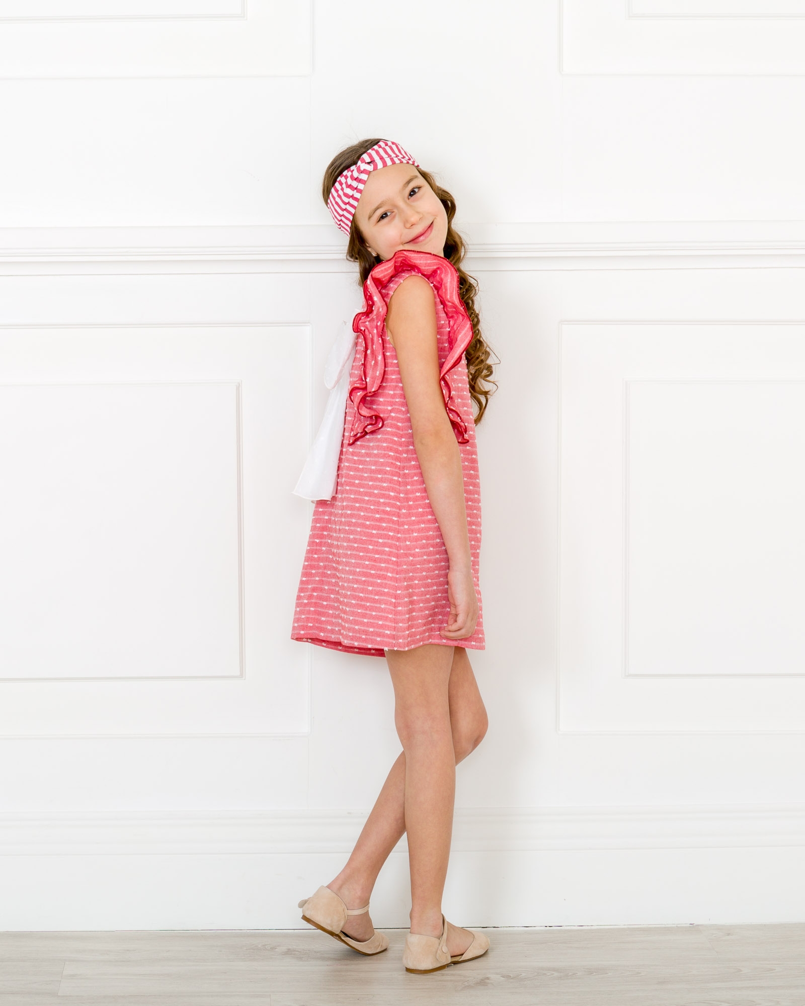 Girls Red & White Polka Dot Dress Outfit | Missbaby