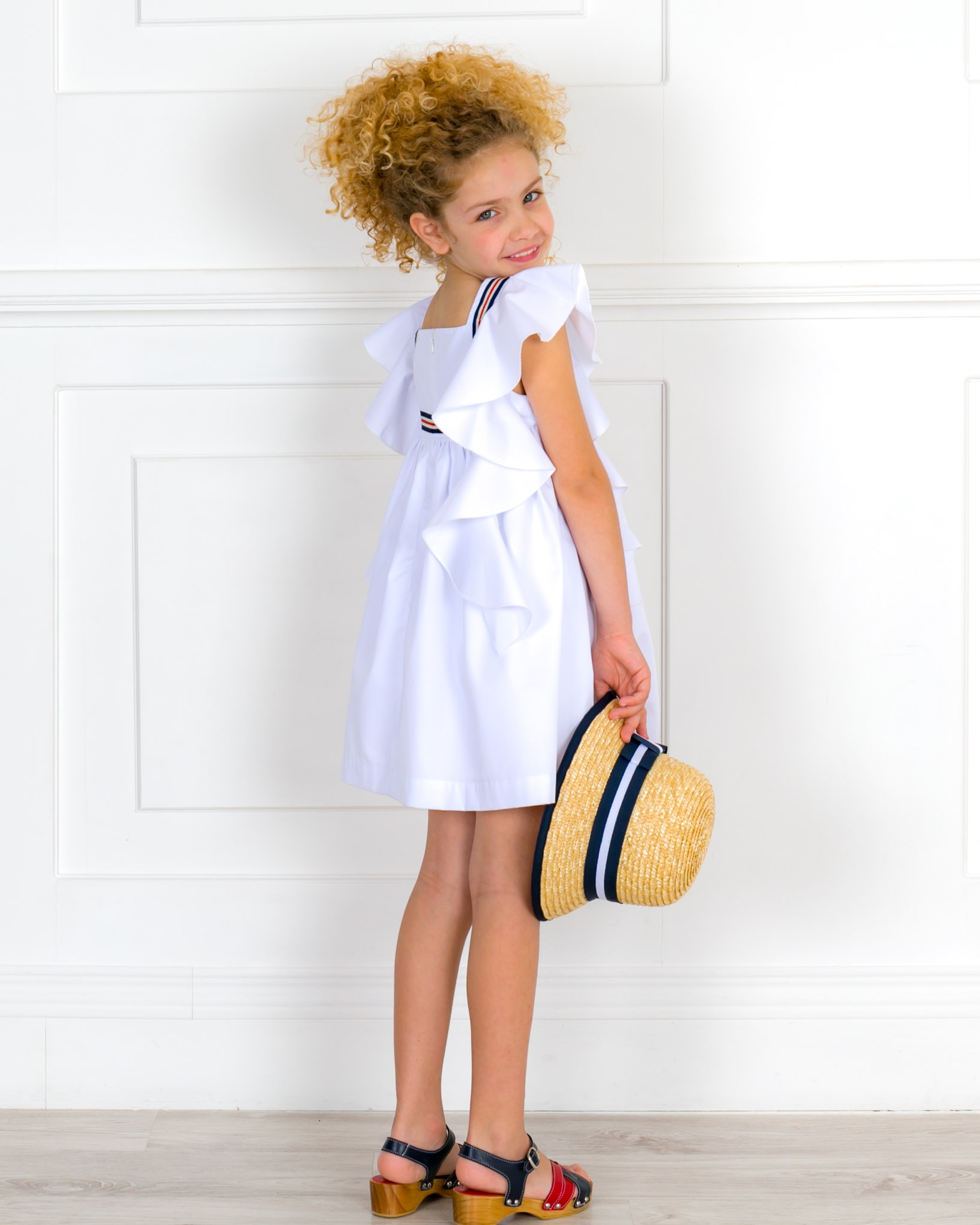 Ladies white hot sale dress sandals