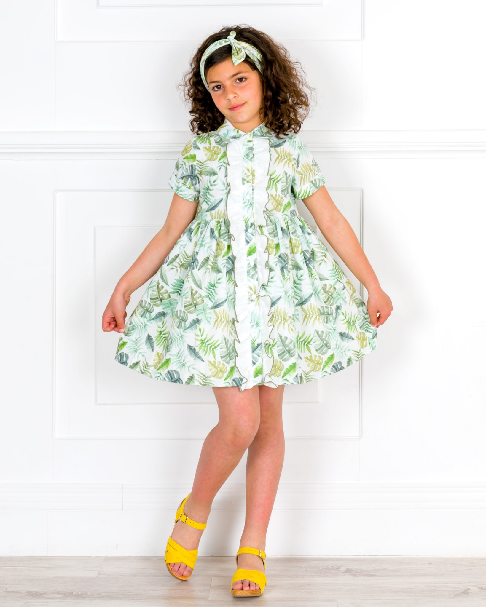 Rochy Girls Tropical Print Dress Shirt Missbaby