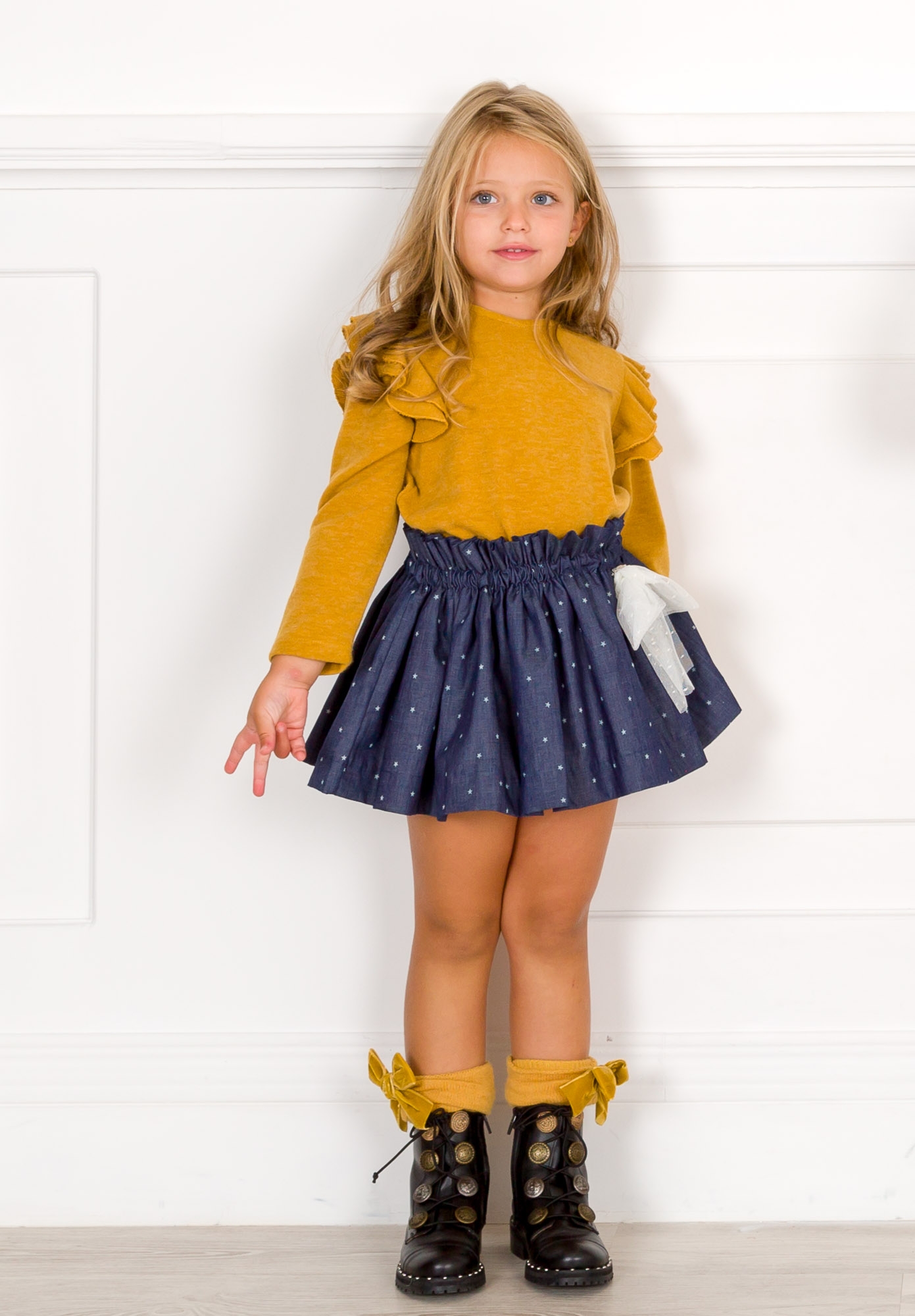 Denim Skirt Mustard Yellow Skirt Girl Yellow Denim Jacket And