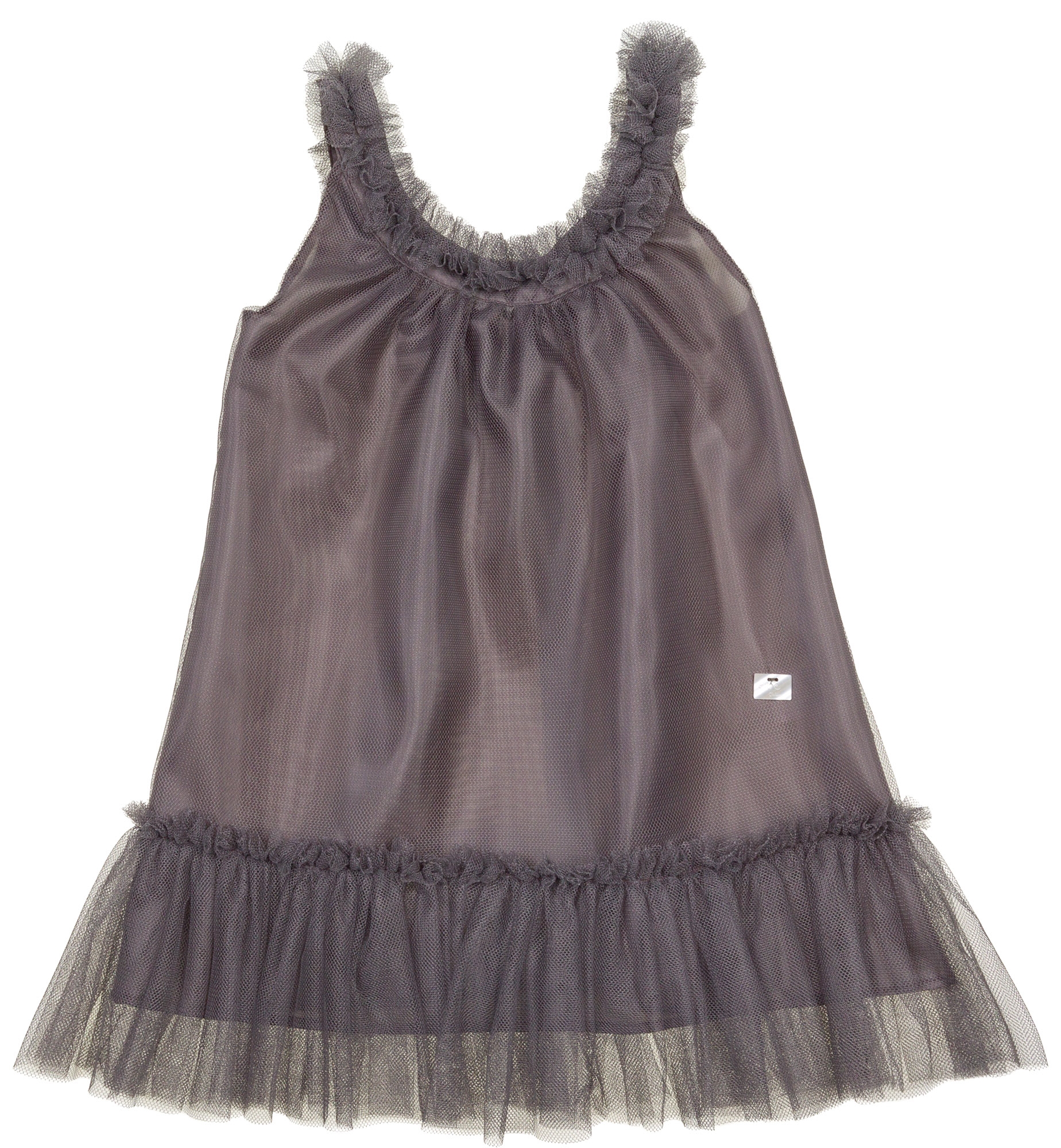 sachin and babi light blue dress Silver Gray Peplum Girls Gown – Liylah main image 1